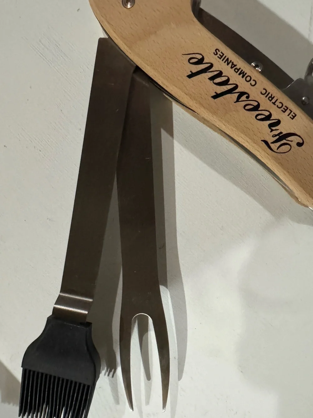 Branded Wooden Multi-Tool - Natural Wood for Cooking and Grilling